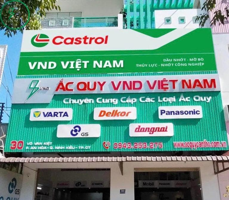 BÌNH ẮC QUY - DẦU NHỚT CẦN THƠ - ẮC QUY VND VIỆT NAM facility 1