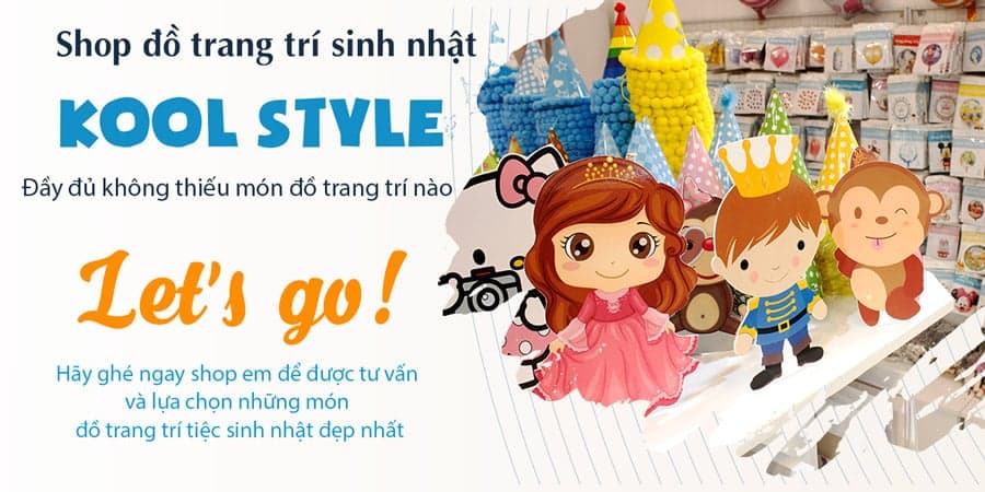 Đồ trang trí sinh nhật Kool Style facility 2